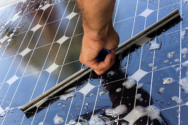 Nettoyage de panneaux solaires à Genève